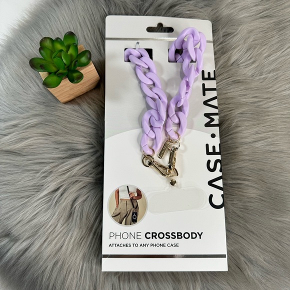 New Case-Mate Crossbody Phone Chain Holder - Lavender - Picture 1 of 11